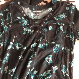 Rock and republic lace up shirt